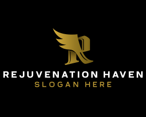 Premium Luxury Wing  logo design