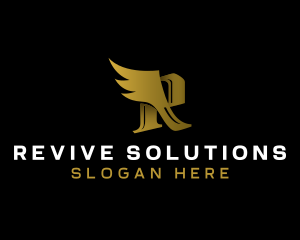 Premium Luxury Wing  logo design