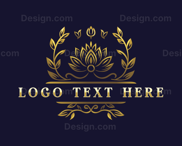 Lotus Luxury Wreath Logo