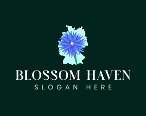 Germany Botanical Flower logo design