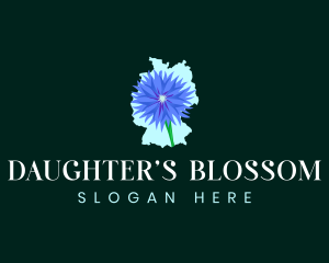 Germany Botanical Flower logo design