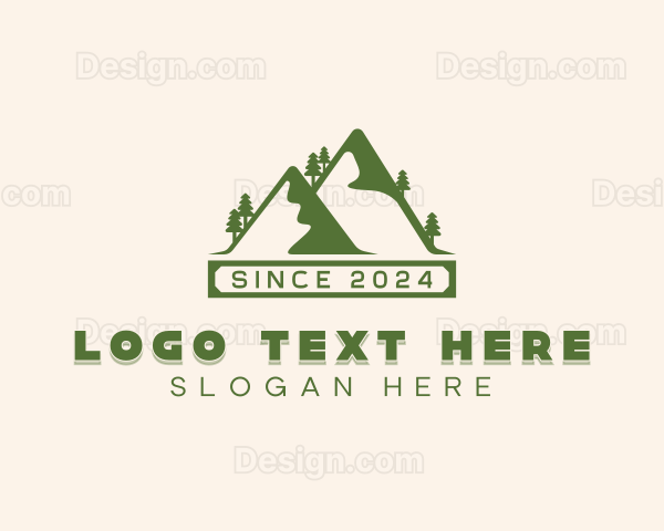 Mountain Forest Trekking Logo