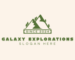 Mountain Forest Trekking  logo design