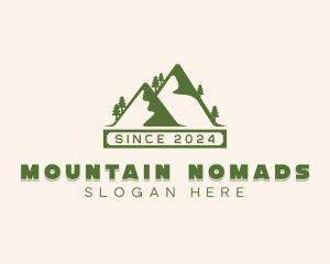 Mountain Forest Trekking  logo design