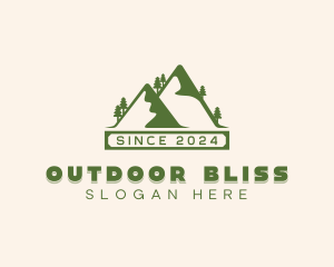 Mountain Forest Trekking  logo design