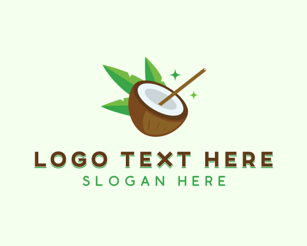 Coconut Oil logo example 2