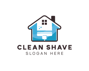 Cleaning House Housekeeping logo design