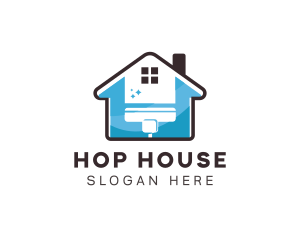 Cleaning House Housekeeping logo design