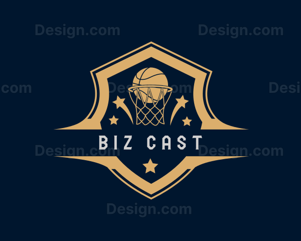 Sports Basketball Tournament Logo