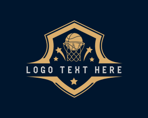 Sports Basketball Tournament Logo