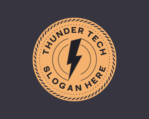 Electrical Thunder Bolt logo design