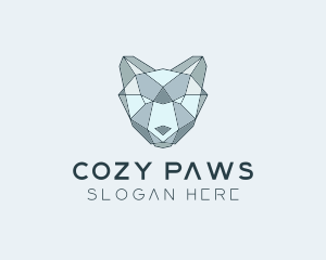 Geometric Cub Bear logo design