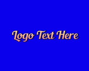 Facebook - Retro Script Fashion logo design