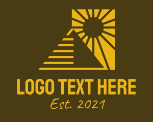 Golden Sunset Pyramid  logo