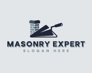 Builder Mason Trowel logo design