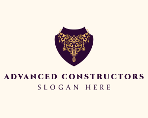 Luxury Necklace Jewelry logo design