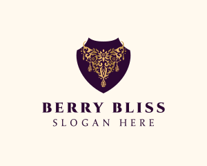 Luxury Necklace Jewelry logo design