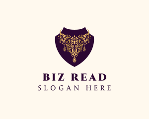 Luxury Necklace Jewelry logo design