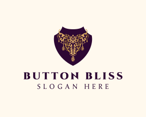 Luxury Necklace Jewelry logo design