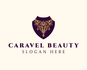 Luxury Necklace Jewelry logo design