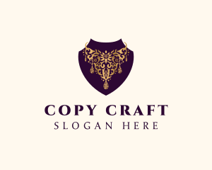 Luxury Necklace Jewelry logo design