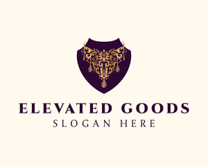 Luxury Necklace Jewelry logo design