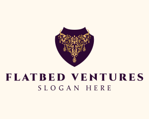 Luxury Necklace Jewelry logo design