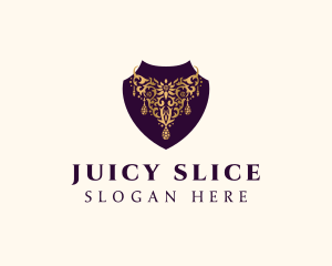 Luxury Necklace Jewelry logo design