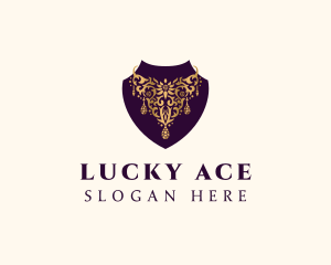 Luxury Necklace Jewelry logo design