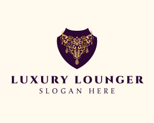 Luxury Necklace Jewelry logo design