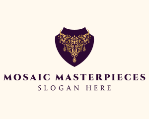 Luxury Necklace Jewelry logo design