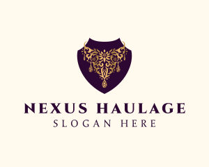 Luxury Necklace Jewelry logo design