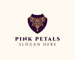 Luxury Necklace Jewelry logo design