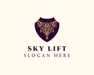 Luxury Necklace Jewelry logo design