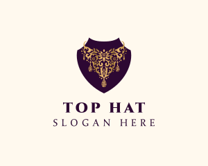 Luxury Necklace Jewelry logo design