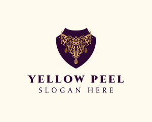 Luxury Necklace Jewelry logo design