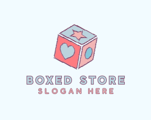 Nursery Shape Cube Toy logo design