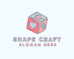 Nursery Shape Cube Toy logo design