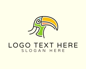 Toucan Head Character logo