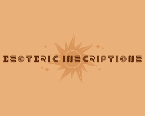 Mystical Antique Sun logo design