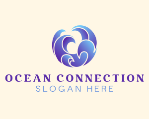 Swoosh Ocean Wave  logo