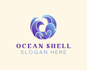 Swoosh Ocean Wave  logo design