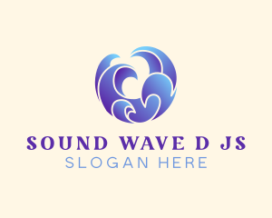 Swoosh Ocean Wave  logo design