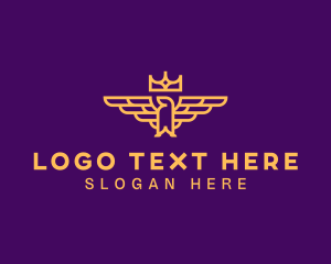 Regal Crown Eagle logo design