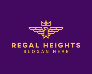 Regal Crown Eagle logo design