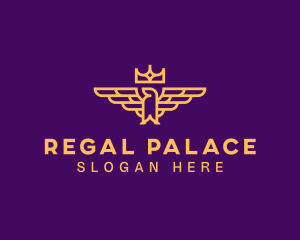 Regal Crown Eagle logo design