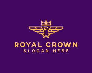 Regal Crown Eagle logo design