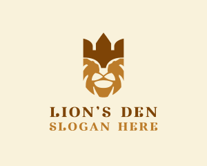 Lion King Crown logo design