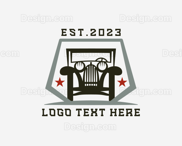 Retro Car Vehicle Logo