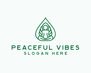 Yoga Meditation Holistic logo design